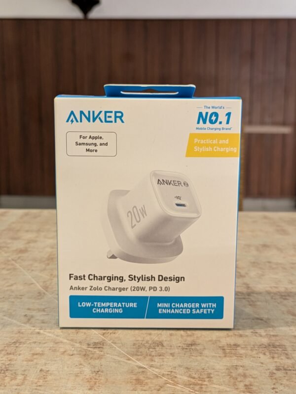 Anker A2699 Zolo 20W PD 3.0 3 Pin UK Fast Charger