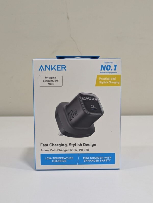 Anker A2699 Zolo 20W PD 3.0 3 Pin UK Fast Charger
