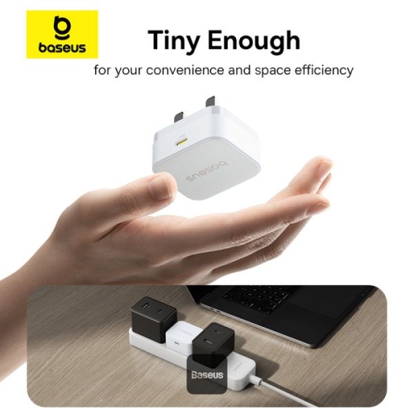 Baseus 20W Palm Fast Charger Type C UK Pin