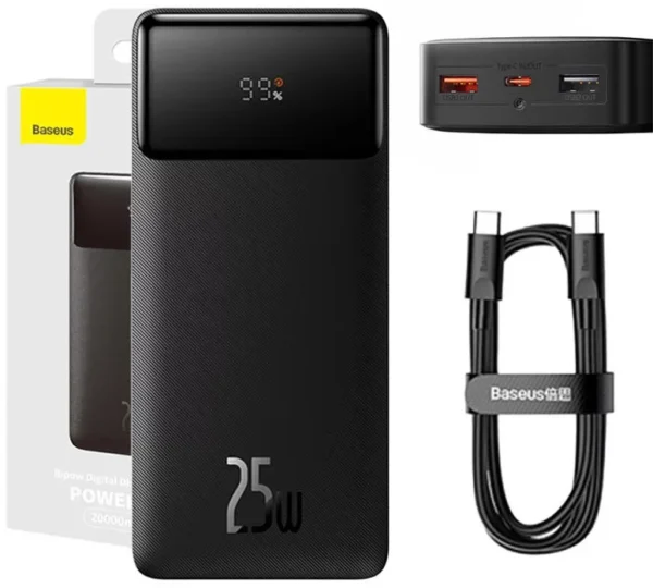 Baseus 20000mAh 25W Bipow Digital Display Fast Charge Power Bank
