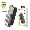 Aspor A316 20000mAh Fast Charging Power Bank