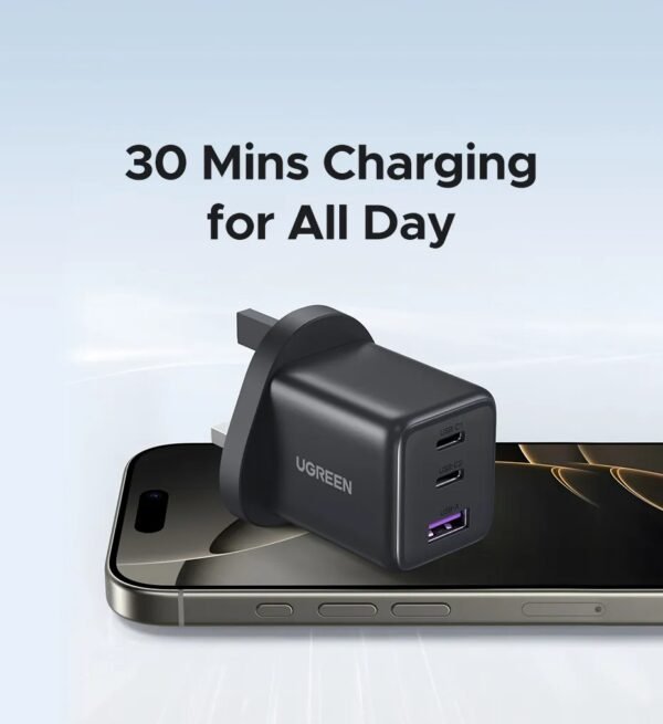 UGREEN 30W GaN Charger 3 Ports PD 3.0 USB C Charger