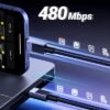 UGREEN 1 Meter 100W 5A MaxType-C to Type-C PD Fast Charging Nylon Braided