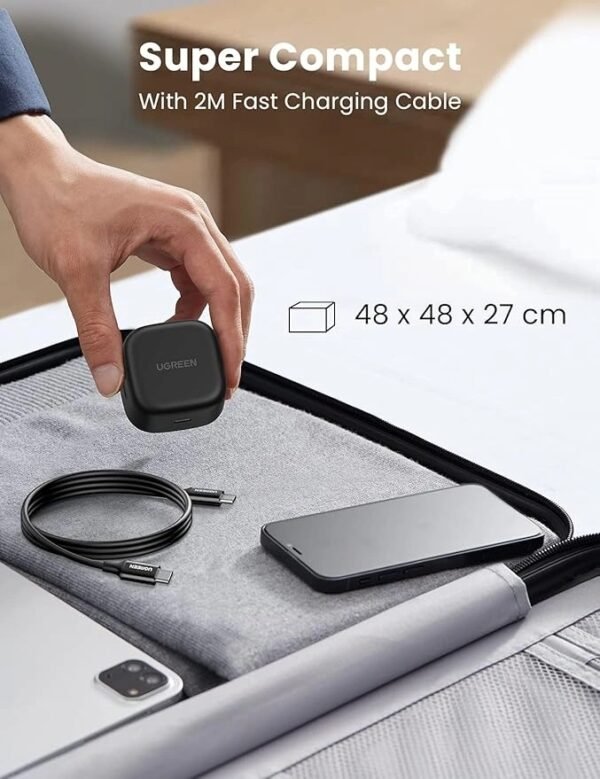 UGREEN 25W Type-C PD UK Pin Fast Charger With Type-C to Type-C 2 Meter Cable