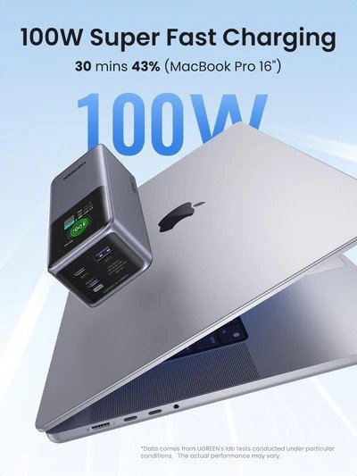 UGREEN 20000mAh 130W Nexode Smart Display Power Bank