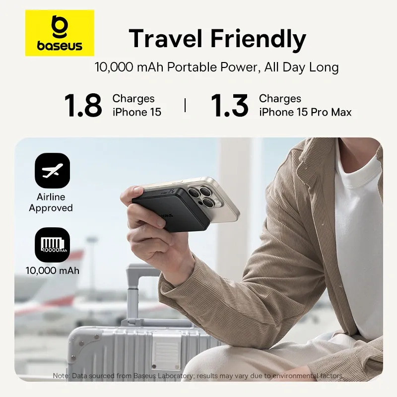 Baseus 10000mAh 22.5W EnerFill FM12 Qi2 Magnetic Power Bank