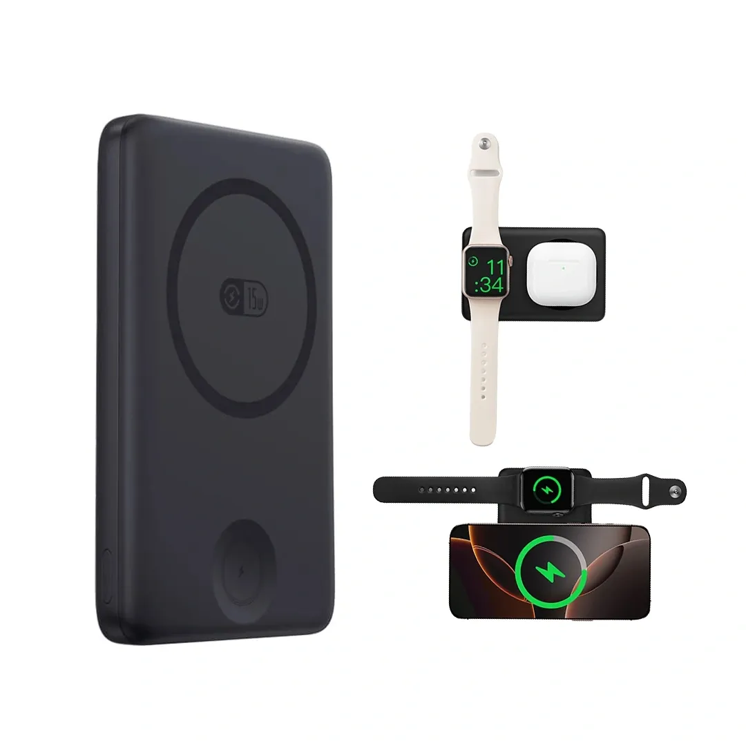 Baseus 10000mAh 27W EnerFill FT11 Magnetic Power Bank for iWatch & Phone