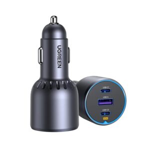 UGREEN 75W Dual Type-C 1x USB Ports Metal Car Charger – EC703 – 35024