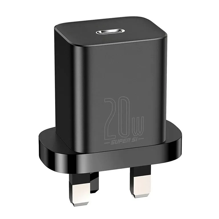 Baseus 20W Super Si Quick Charger 1C UK Black